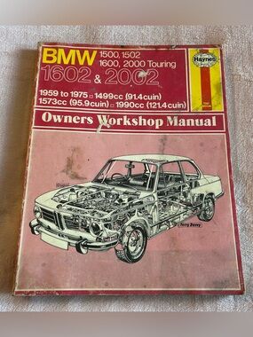 Haynes BMW 1500 1502 1600 2000 Touring 1602 2002 1959-1975 owner workshop manual